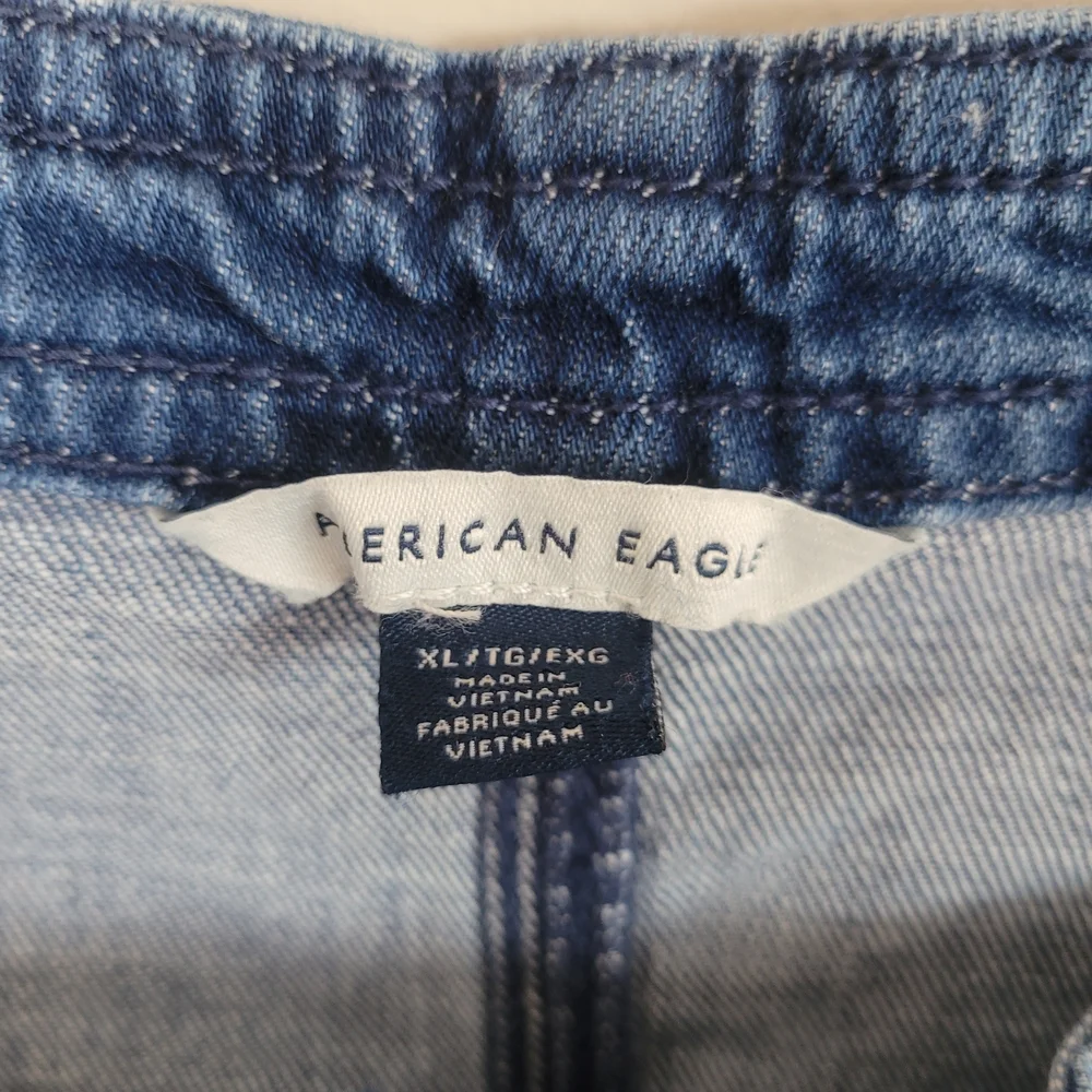 American Eagle Outfitters Blue Denim Top - Picture 3 of 7
